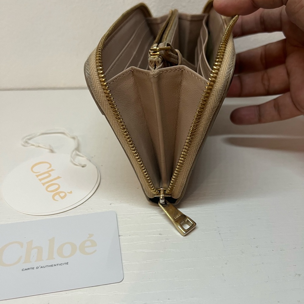 **SOLD** CHLOE TriColor with Chain Zip Wallet - Picture 15 of 16